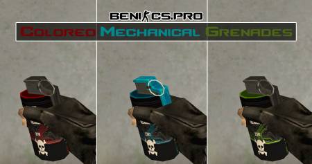CS 1.6 Пак гранат "Colored Mechanical Grenades"