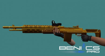 CS 1.6 Модель оружия "[Galil] M14 Gold"